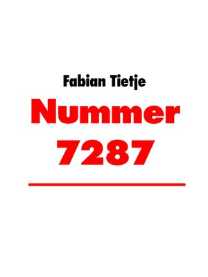 cover image of Nummer 7287